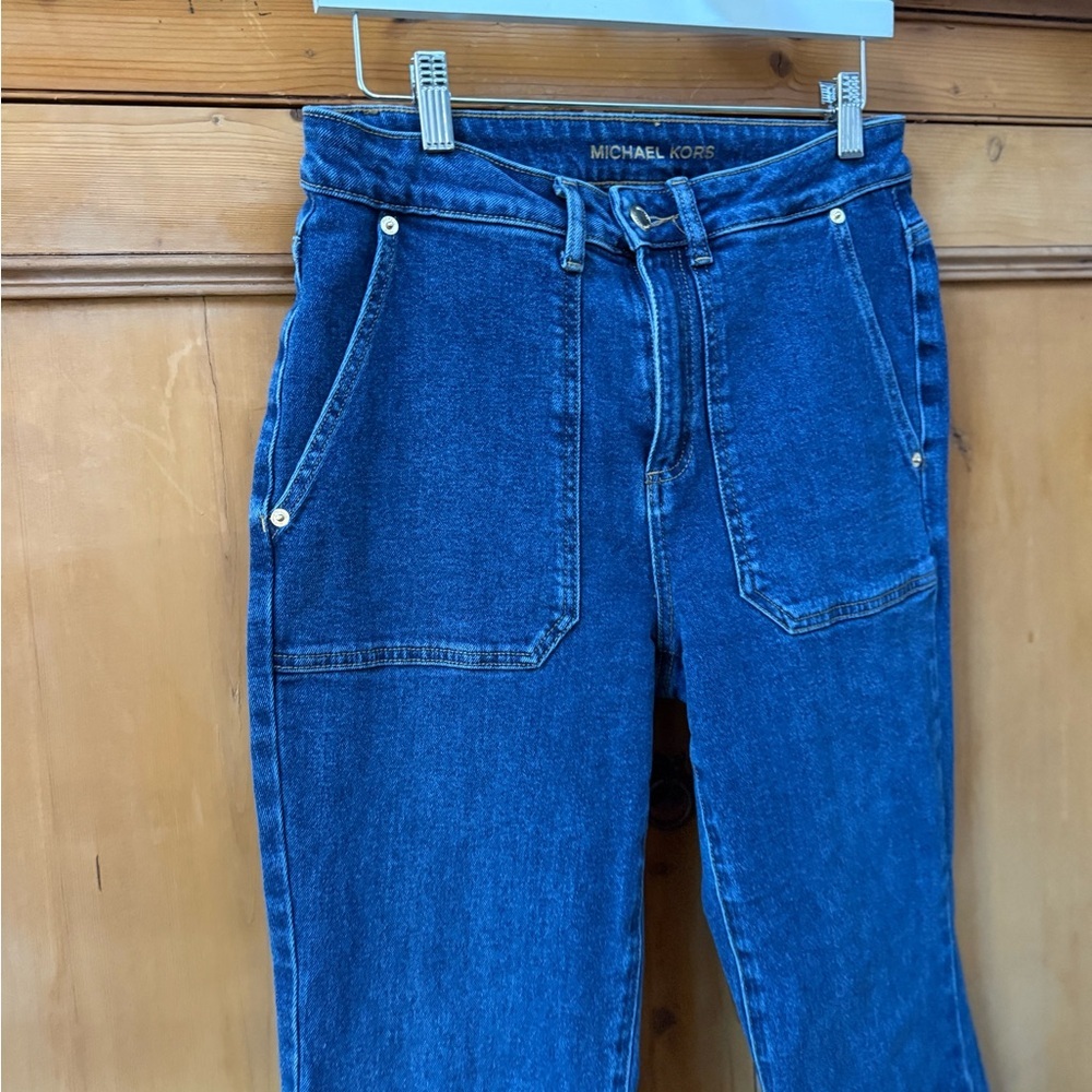 Michael Kors Blue Flare Jeans - Picture 3 of 7